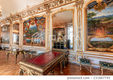 Chateau de Chantilly, interiors and details, Oise, France 131867745