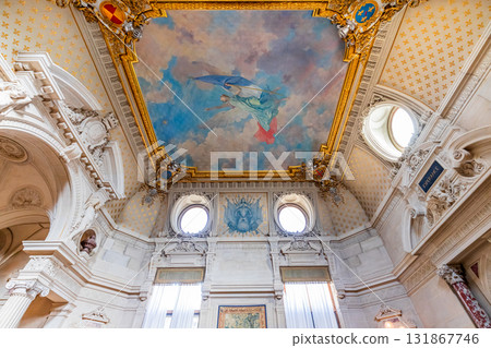 Chateau de Chantilly, interiors and details, Oise, France 131867746