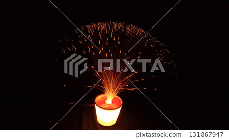 Illumination flowers add a touch of color to your Christmas with their beautiful sparkle. 131867947