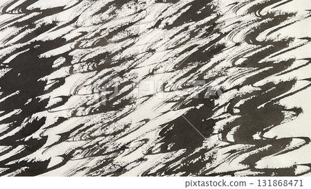 Hand-drawn ink and brush drawings, ink lines, brushed rotating wavy lines, brush and ink scratched grunge backgrounds 131868471