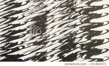 Hand-drawn ink and brush drawings, ink lines, brushed rotating wavy lines, brush and ink scratched grunge backgrounds 131868472