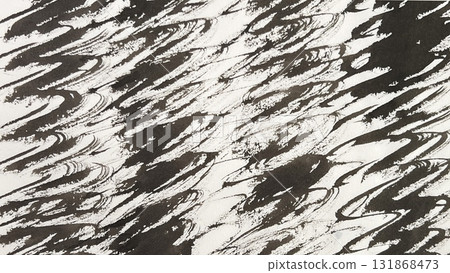 Hand-drawn ink and brush drawings, ink lines, brushed rotating wavy lines, brush and ink scratched grunge backgrounds 131868473