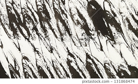 Hand-drawn ink and brush drawings, ink lines, brushed rotating wavy lines, brush and ink scratched grunge backgrounds 131868474