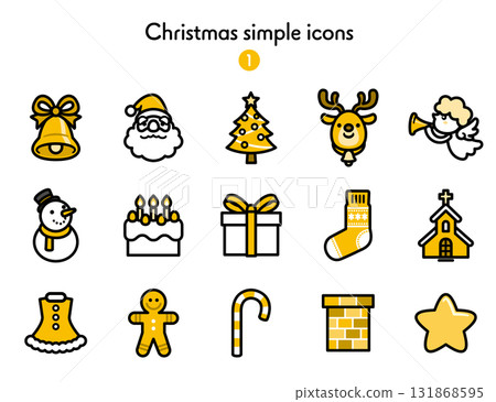 Simple Icon Collection Christmas Simple Icon Collection Christmas 131868595