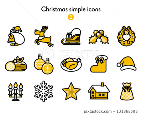 Simple Icon Collection Christmas Simple Icon Collection Christmas 131868598