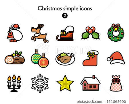 Simple Icon Collection Christmas Simple Icon Collection Christmas 131868600
