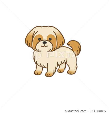 西施彩色圖示、狗、動物、插圖、材料、無背景、文件創建 西施彩色圖示、狗、動物、插圖、材料、無背景、文件創建 131868897