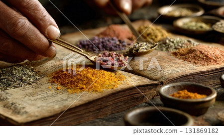 the process of spices 131869182