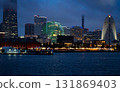 Night view of Minato Mirai seen from Oosan Bridge 131869403