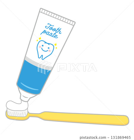 Daily necessities_toothbrush and toothpaste 131869465