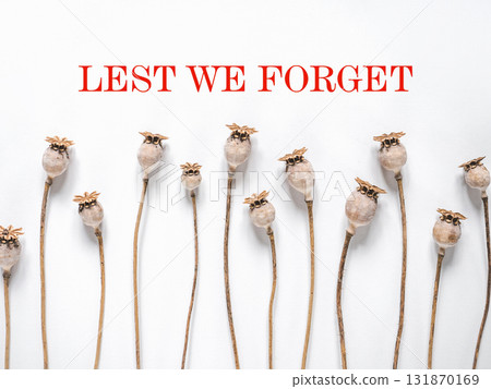 Remembrance Day. Lest We forget. We Weill Remember. Greeting card 131870169