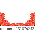 Greeting card with painted poppies. National holiday 131870242