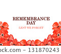 Remembrance Day. Lest We Forget. We Will Remember. Greeting card 131870243