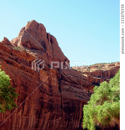 Surrounding Terrain, Cliffs, and Valley Canyon De Chelly Arizona 131870356