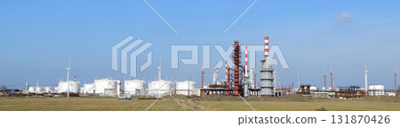 Distillation columns, pipes and other equipment furnaces refinery. Distillation columns, pipes and other equipment furnaces refinery. 131870426
