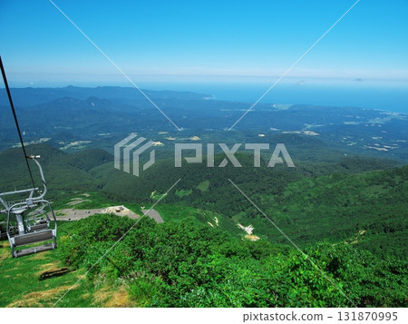 Summer Iwaki Skyline: A distant view from the observation lift 131870995