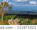 Autumn view of Biei Town seen from Bogakudai Observatory on Mount Tokachi (Hokkaido) 131871023