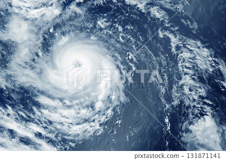 Typhoon, hurricane from space. Elements of this image furnished by NASA Typhoon, hurricane from space. Elements of this image furnished by NASA 131871141