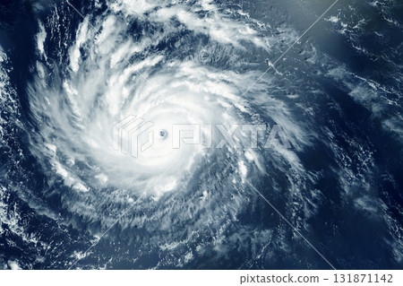 Typhoon, hurricane from space. Elements of this image furnished by NASA Typhoon, hurricane from space. Elements of this image furnished by NASA 131871142
