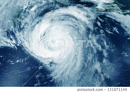 Typhoon, hurricane from space. Elements of this image furnished by NASA Typhoon, hurricane from space. Elements of this image furnished by NASA 131871149