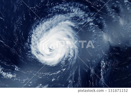 Typhoon, hurricane from space. Elements of this image furnished by NASA 131871152