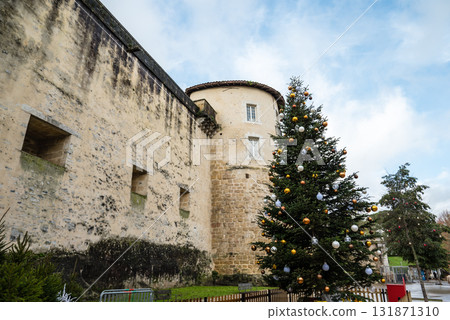 A street lined with historic buildings in Bayonne, the heart of the French Basque Country A street lined with historic buildings in Bayonne, the heart of the French Basque Country 131871310