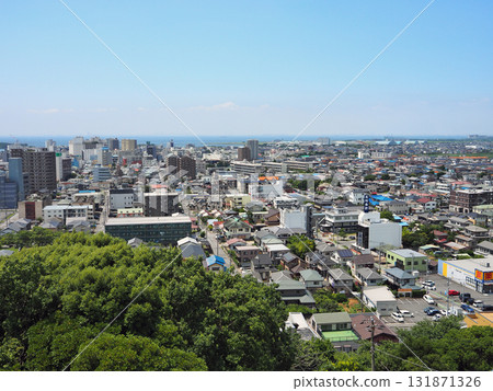 大田山公園和木更津的街道 131871326