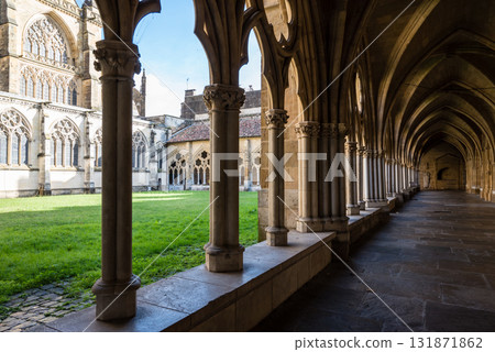 Historic Bayonne Cathedral under a bright blue sky in the city of Bayonne, in the heart of the French Basque Country Historic Bayonne Cathedral under a bright blue sky in the city of Bayonne, in the heart of the French Basque Country 131871862