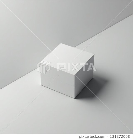 white cube on a white background 131872008