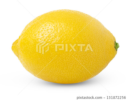 Natural single lemon fruit isolated with clipping path. Natural single lemon fruit isolated with clipping path. 131872256