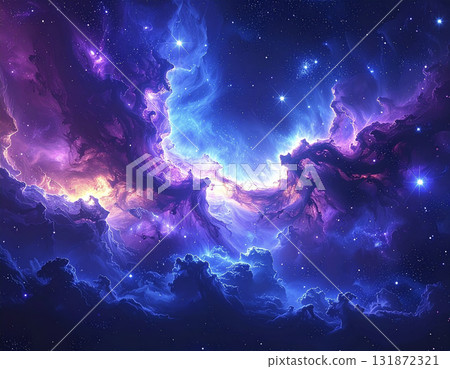 夢幻般的深空設計，閃耀的星星 131872321