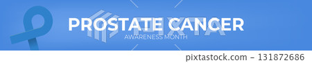 November Prostate cancer awareness month wide banner with blue ribbon icon. Blue November is prostate cancer awareness month. Movember mens health month wide banner November Prostate cancer awareness month wide banner with blue ribbon icon. Blue November is prostate cancer awareness month. Movember mens health month wide banner 131872686