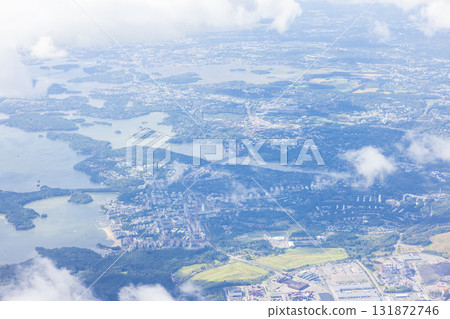 Aerial view near Helsinki, Finland 131872746