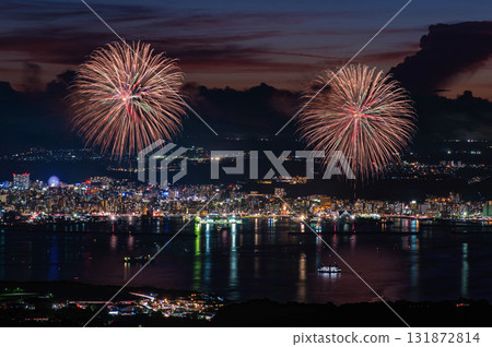 Kagoshima Kinko Bay Summer Night Fireworks Festival "Opening" 131872814