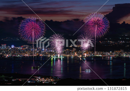 Kagoshima Kinko Bay Summer Night Fireworks Festival "Opening" Kagoshima Kinko Bay Summer Night Fireworks Festival "Opening" 131872815