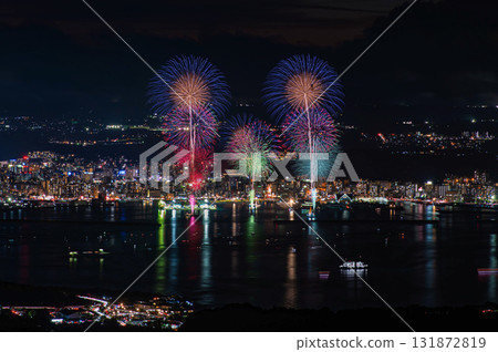 Kagoshima Kinko Bay Summer Night Fireworks Festival "Starmine" Kagoshima Kinko Bay Summer Night Fireworks Festival "Starmine" 131872819