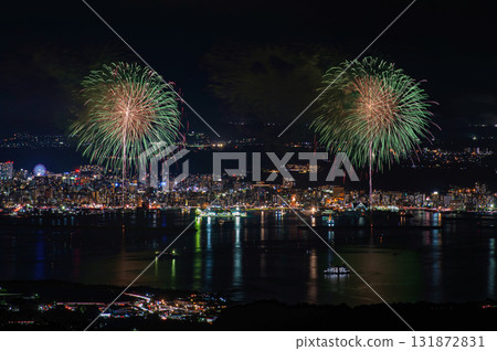 Kagoshima Kinko Bay Summer Night Fireworks Festival "Big Fireworks Launch" Kagoshima Kinko Bay Summer Night Fireworks Festival "Big Fireworks Launch" 131872831