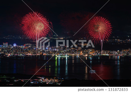 Kagoshima Kinko Bay Summer Night Fireworks Festival "Big Fireworks Launch" 131872833