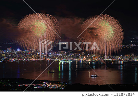 Kagoshima Kinko Bay Summer Night Fireworks Festival "Big Fireworks Launch" Kagoshima Kinko Bay Summer Night Fireworks Festival "Big Fireworks Launch" 131872834