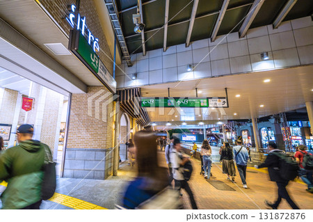 Tokyo cityscape in October. Inbound tourism continues... Ueno Station and other areas bustling with foreign tourists. Tokyo cityscape in October. Inbound tourism continues... Ueno Station and other areas bustling with foreign tourists. 131872876