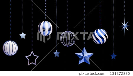 3D material_Christmas ornament_Blue 131872880