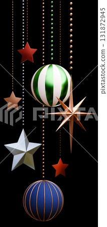3D material_Christmas ornaments 3D material_Christmas ornaments 131872945