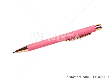New stylish purple pen isolated on white background 131873103