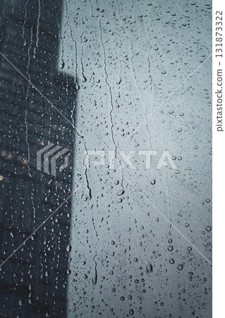 Window with raindrops on it 131873322