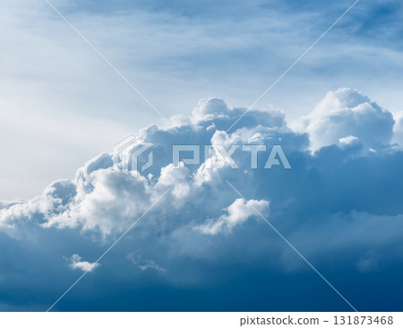 Soft cloudy blue-gray background 131873468