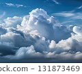 Soft cloudy blue-gray background 131873469
