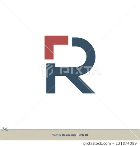 R Letter vector Logo Template Illustration Design. Vector EPS 10. 131874089