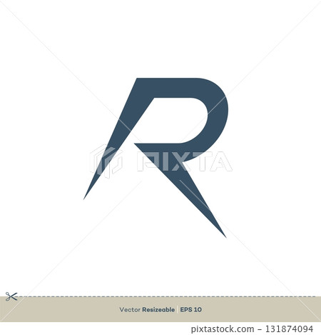 R Letter vector Logo Template Illustration Design. Vector EPS 10. 131874094