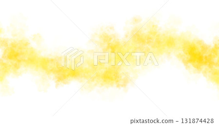 Vibrant yellow smoke wave isolated on transparent background, dynamic swirling cloud of mist moving in oscillating zigzag motion Vibrant yellow smoke wave isolated on transparent background, dynamic swirling cloud of mist moving in oscillating zigzag motion 131874428