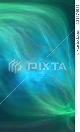 Abstract glowing waves of green and blue light blending together in a smooth, fluid motion design Abstract glowing waves of green and blue light blending together in a smooth, fluid motion design 131874981